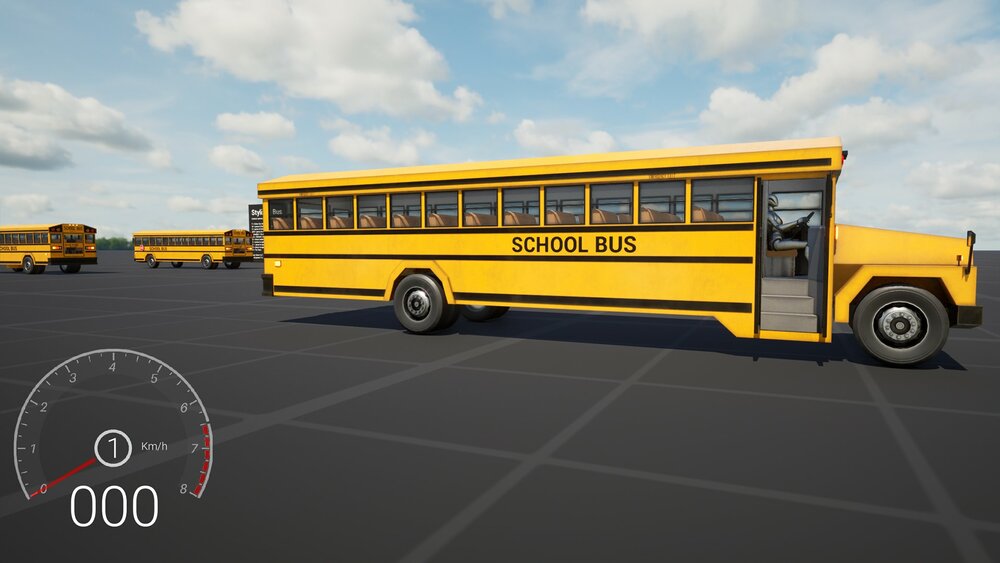 Stylized School Bus 