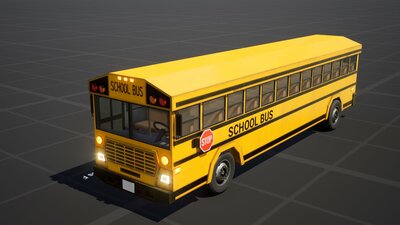 Stylized School Bus 