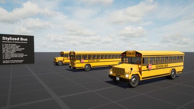 Stylized School Bus 