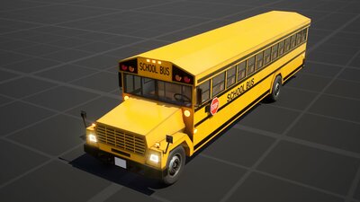 Stylized School Bus 