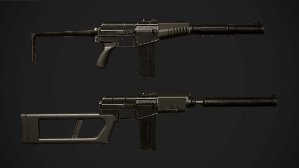 FPS VAL Modular Weapons Pack  (HQ soviet silent assault rifles) 