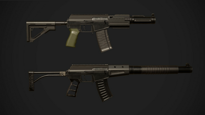 FPS VAL Modular Weapons Pack  (HQ soviet silent assault rifles) 