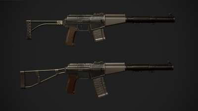 FPS VAL Modular Weapons Pack  (HQ soviet silent assault rifles) 