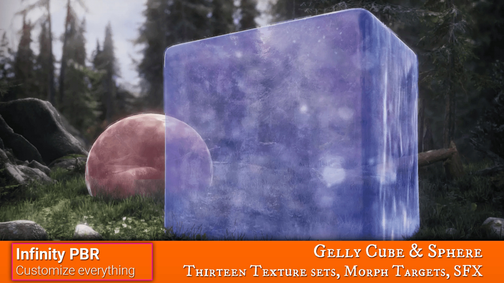 Gelly Cube & Sphere Pack PBR - Fantasy RPG 