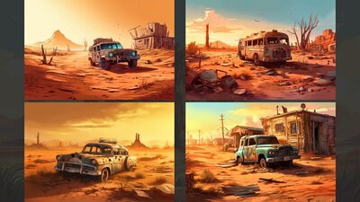 BACKGROUND - Stylized Post Apocalyptic 1 