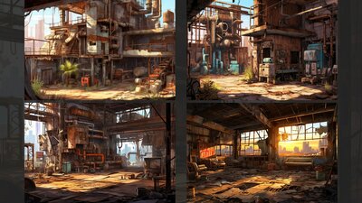 BACKGROUND - Stylized Post Apocalyptic 1 