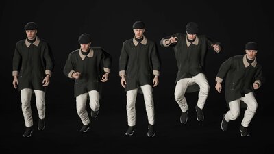 Man - Autumn Outfit 6 - Modular - Rigged 