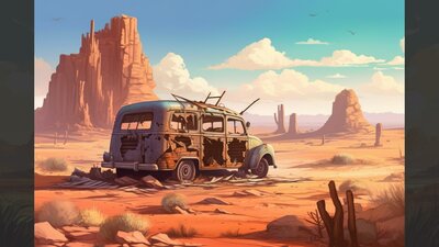 BACKGROUND - Stylized Post Apocalyptic 1 