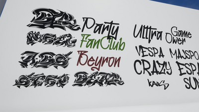 50 Graffiti Decal Pack / AI SOURCES 