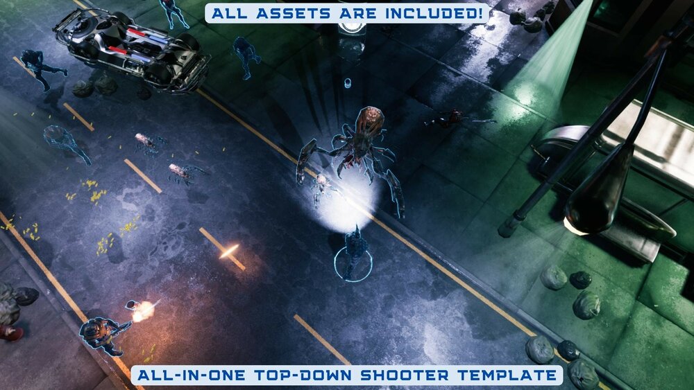 Defender: Top Down Shooter 