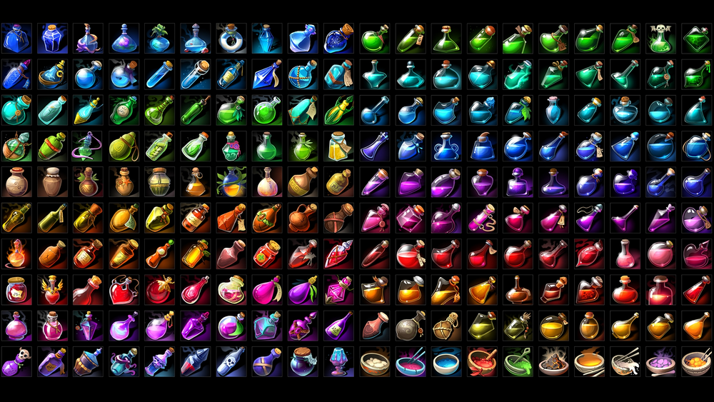 RPG Potion Icons 