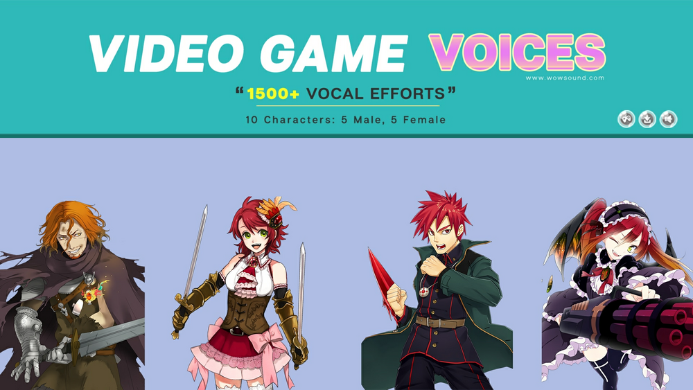 Video Game Voices Sound Effects Pack 