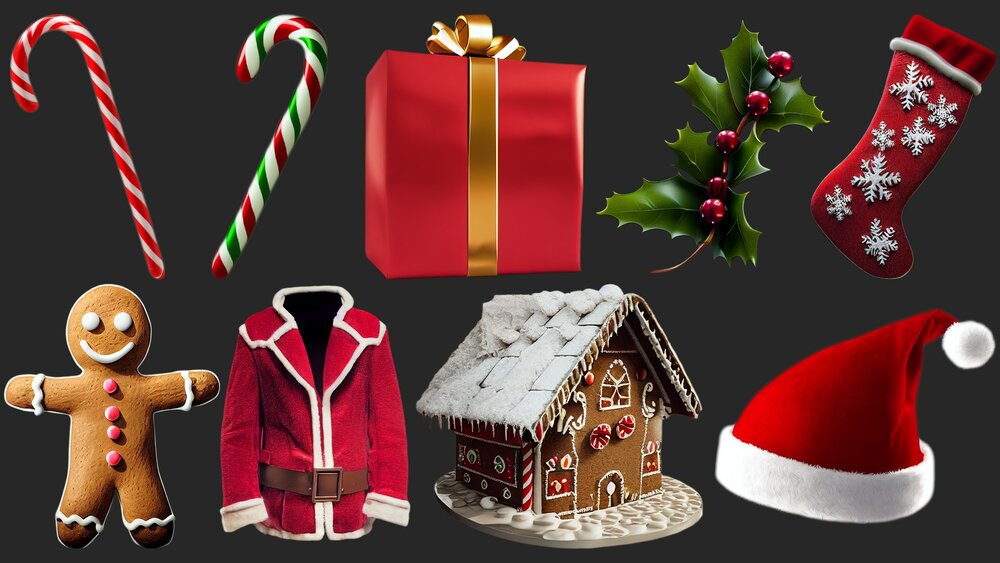 64 Christmas Items 