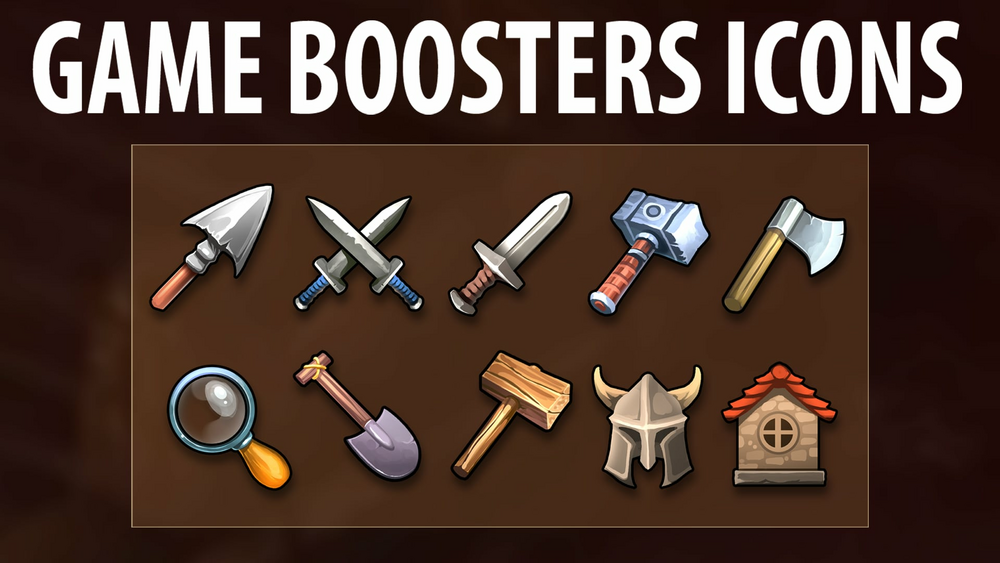 Game Boosters Icons 