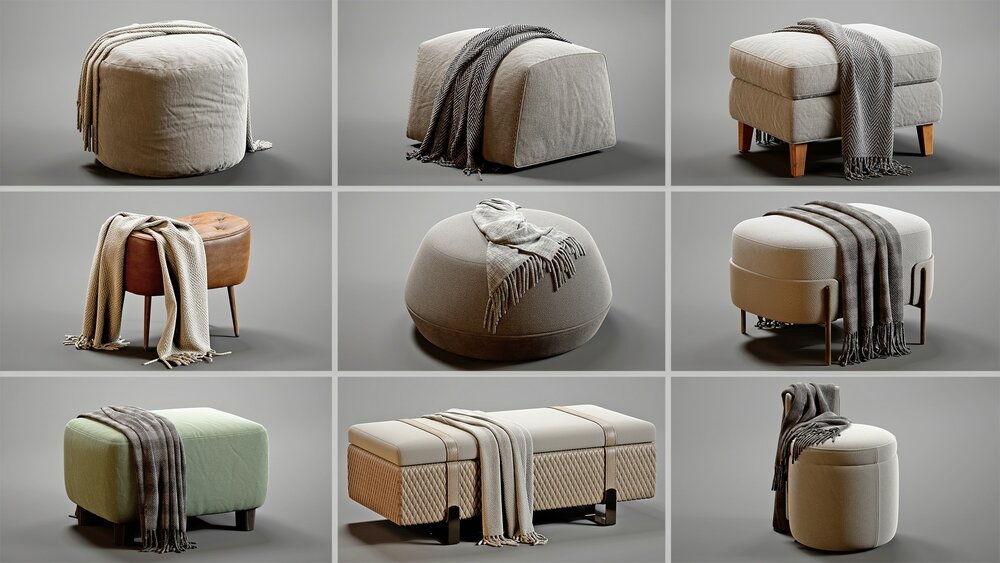 Pouf and Ottoman 