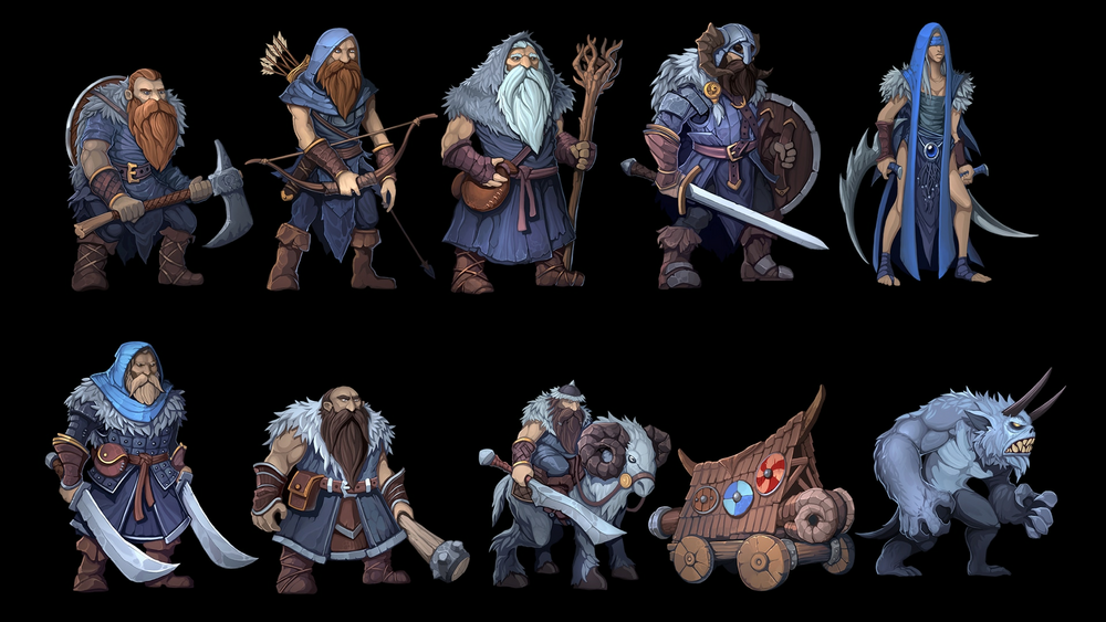 Fantasy Army Characters pack1 