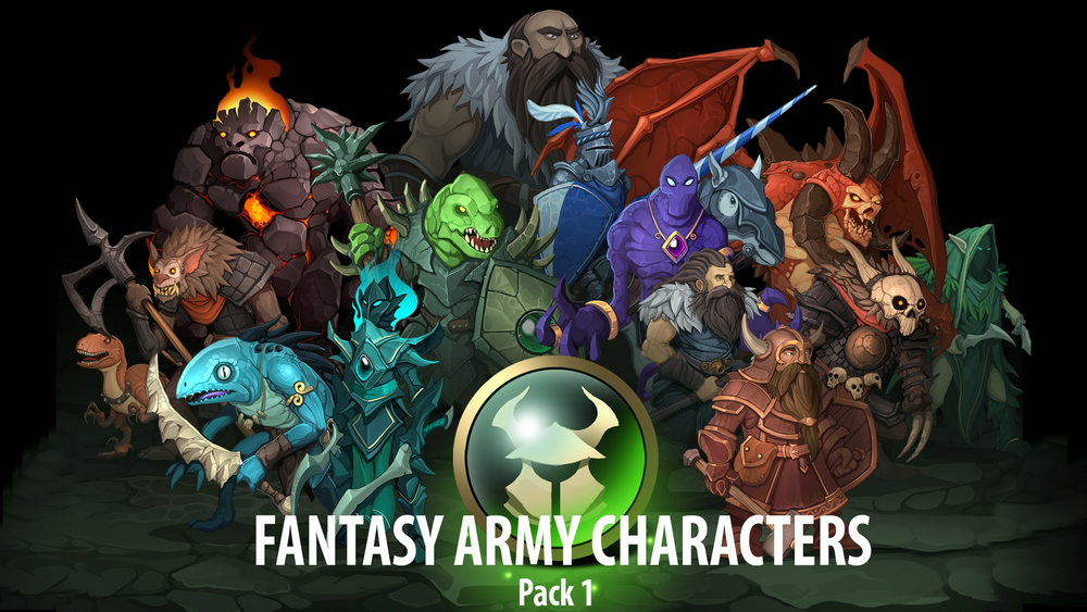 Fantasy Army Characters pack1 