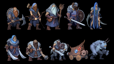 Fantasy Army Characters pack1 