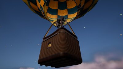 Flyable Blimp & Hot Air Balloon (With Sound) 