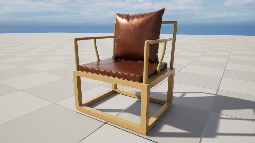 Realistic Sofa Col04 