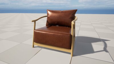 Realistic Sofa Col04 