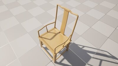 Realistic Sofa Col04 