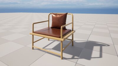 Realistic Sofa Col04 