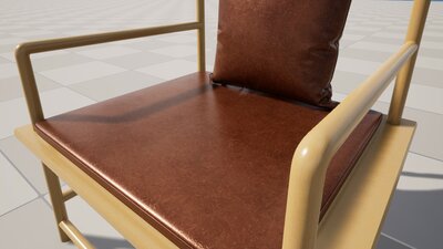 Realistic Sofa Col04 