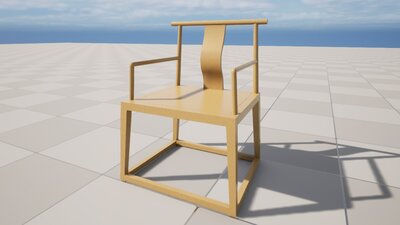 Realistic Sofa Col04 