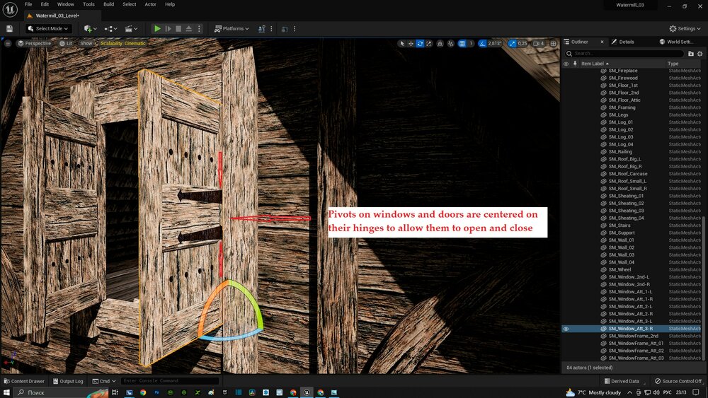 Medieval Rotary Wheel Watermill (03) 