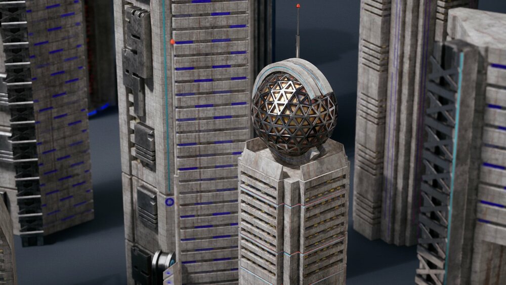 Future City VOL.3 - Background Buildings (Nanite + LP) 