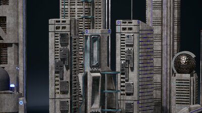 Future City VOL.3 - Background Buildings (Nanite + LP) 