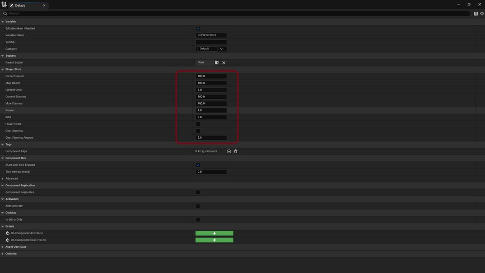 RPG Player State Component 