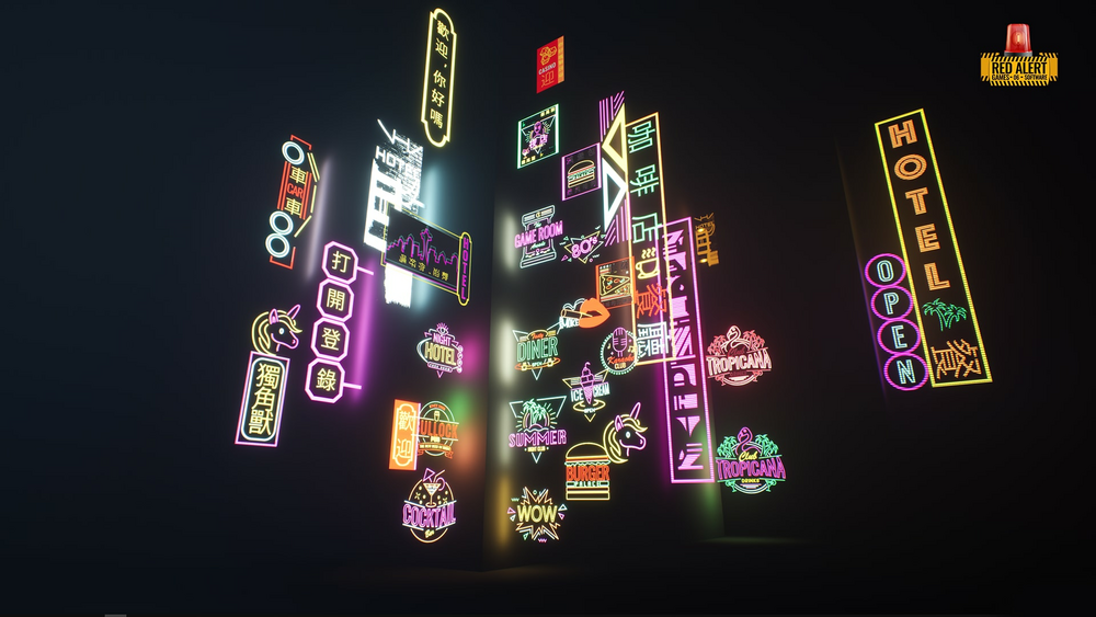 "30" Cyberpunk /Neon Sign Material / Package / AI SOURCES 