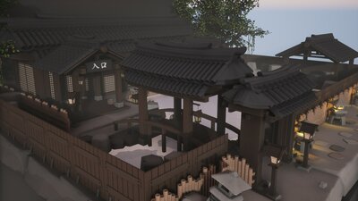 Stylized Japanese Onsen & Hot Spring 