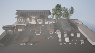 Stylized Japanese Onsen & Hot Spring 