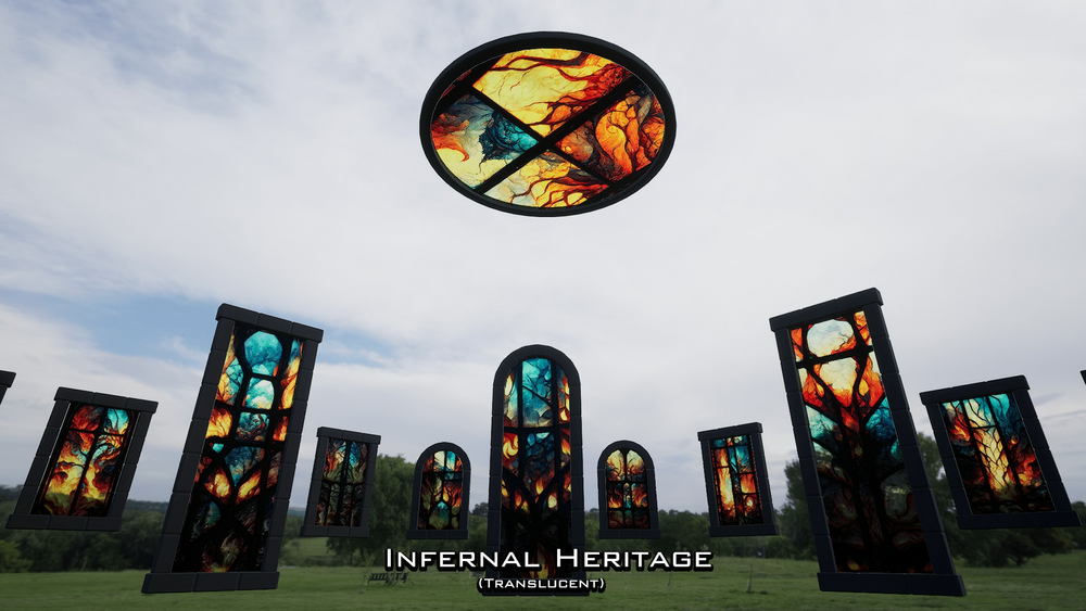 Sublime Stained Glass Materials: Pack 03 