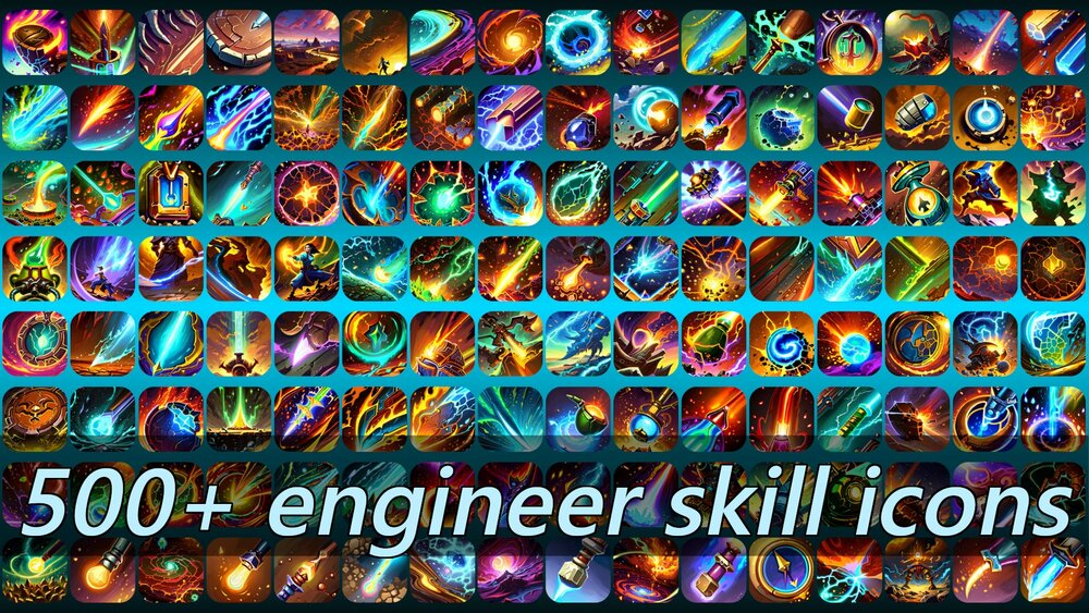 500+ engineer skill icons 