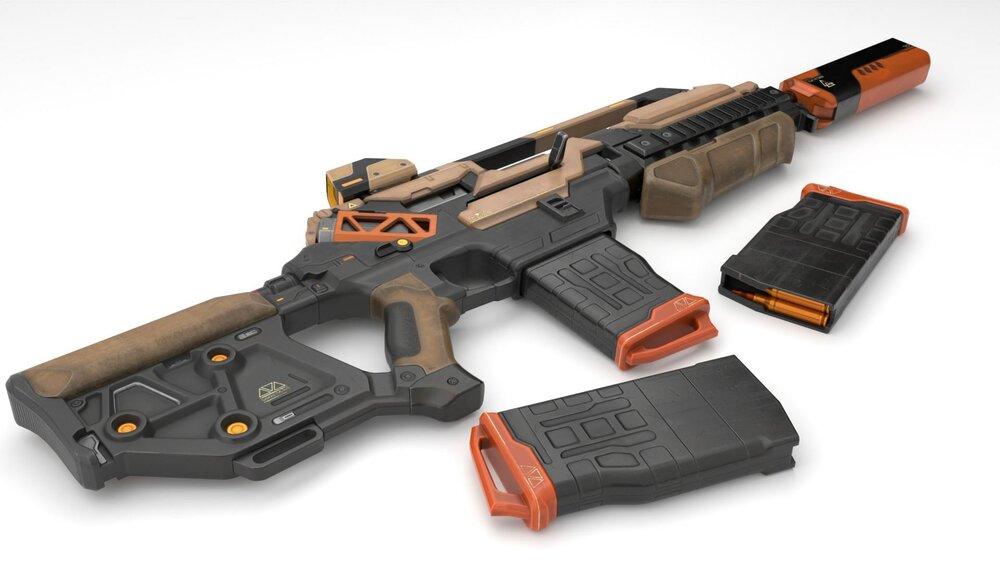 Sci-Fi Assault Rifle 