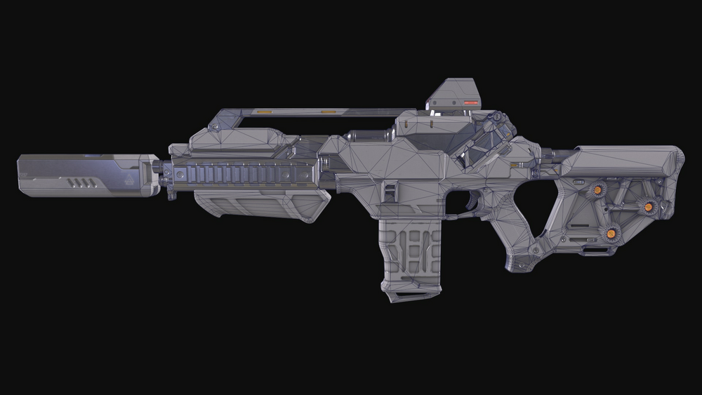 Sci-Fi Assault Rifle 