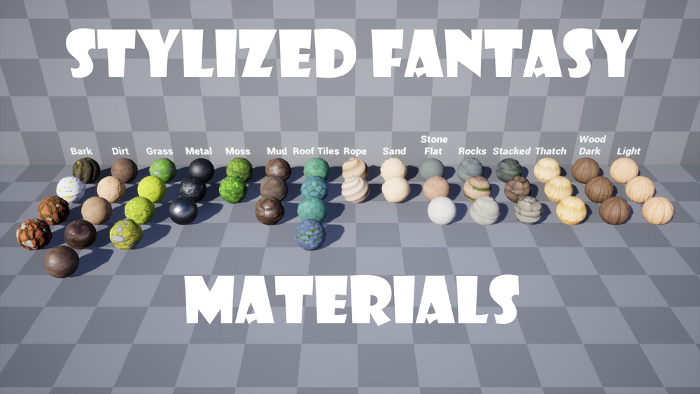 Stylized Village Materials Pack 