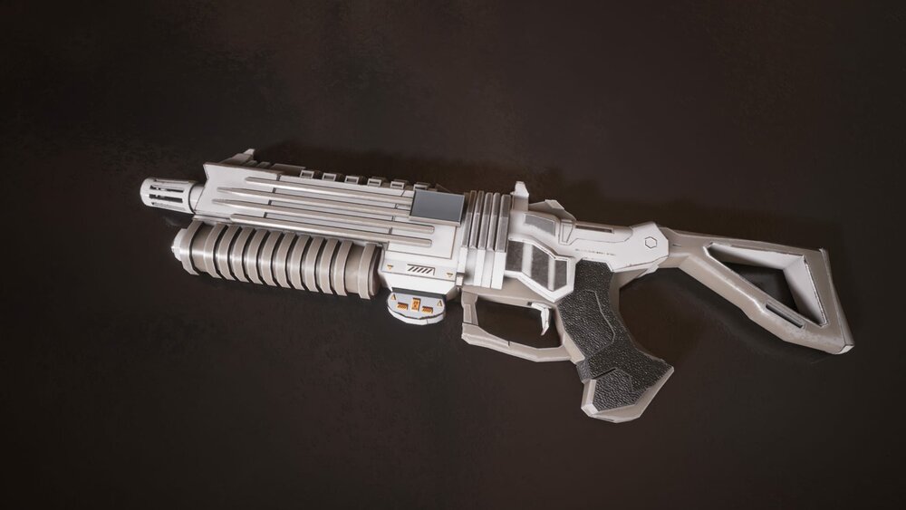 Sci-Fi Futuristic Laser Rifle 