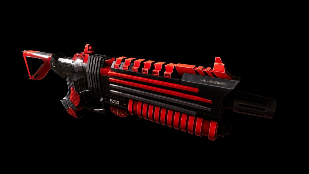 Sci-Fi Futuristic Laser Rifle 