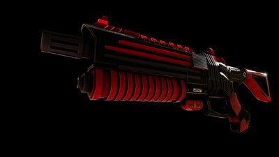 Sci-Fi Futuristic Laser Rifle 