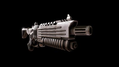 Sci-Fi Futuristic Laser Rifle 