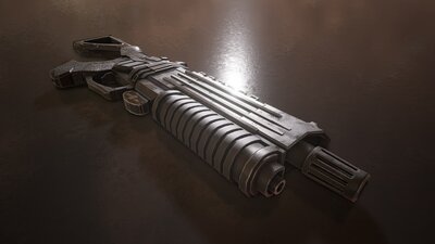 Sci-Fi Futuristic Laser Rifle 