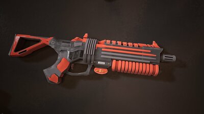 Sci-Fi Futuristic Laser Rifle 