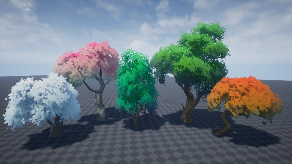 Modular Stylized Tree Kit 