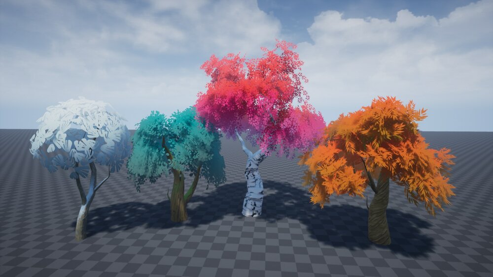 Modular Stylized Tree Kit 