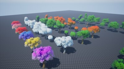 Modular Stylized Tree Kit 